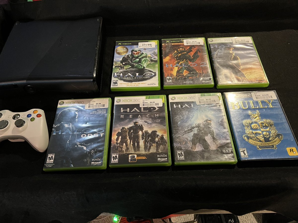 Never played any halos or bully. All pickups today including an Xbox 360