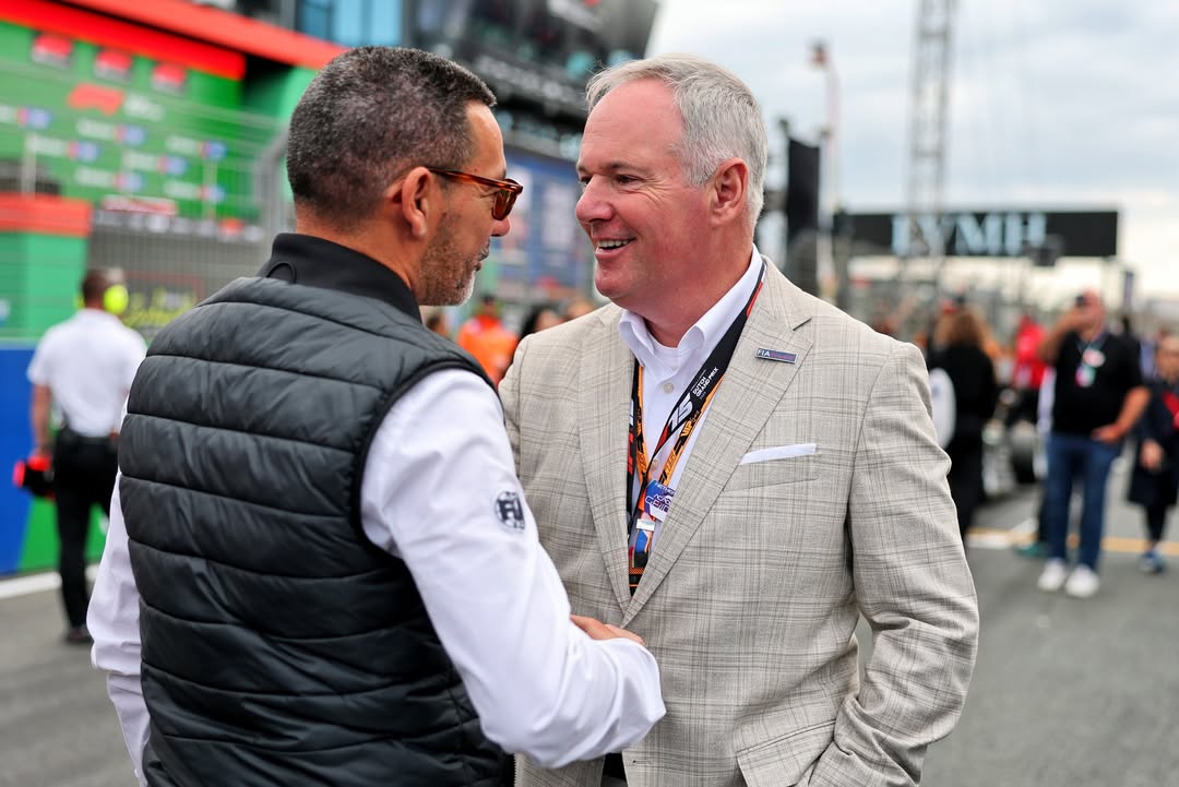 fiaforward's tweet photo. Tim Mayer meeting and listening to the many hard-working people, track marshals, team executives, medical and safety car drivers, race directors, members of the media, and old friends.
Let’s drive FIAForward together! 🏁
#FIAForward #TimMayerForFIA #DutchGrandPrix https://t.co/HCYfgQPLqW
