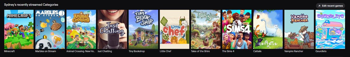 loving the variety of games we have been checking out lately 🥺💗 this fills my heart