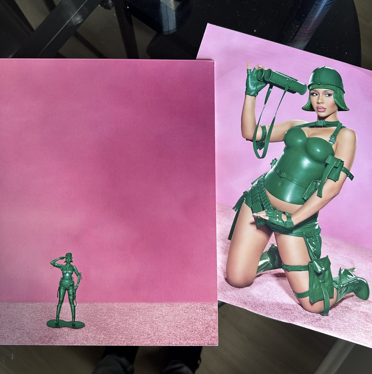 she finally came, neighbors finna be SICK 💗🪖