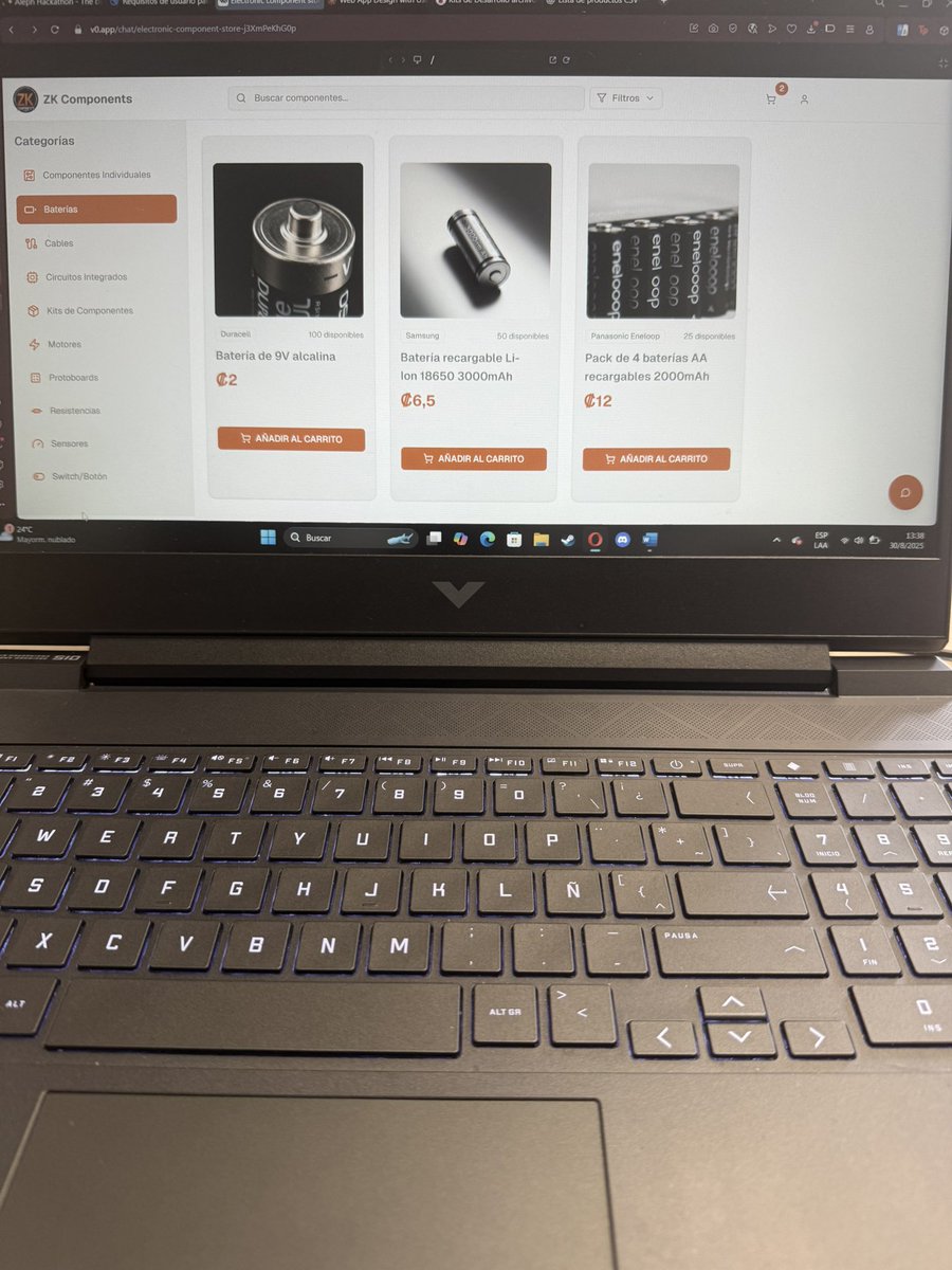 ZKComponents's tweet image. Second advance using prompting with @v0 @vercel tools! 🚀

Really excited to see all the parts coming together!🤖 

Pura vida! 🇨🇷

#AlephHackathon #Web3