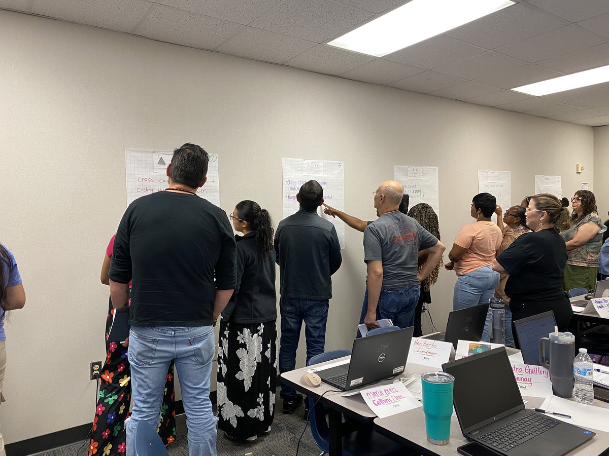 Look at these Alief Kinder Math teachers working hard creating exemplars on a Saturday! <a href="/AliefMathK6/">Alief Math K-6</a> <a href="/AliefLearns/">AliefLearns</a> <a href="/AliefISD/">Alief ISD</a> #WeAreAlief