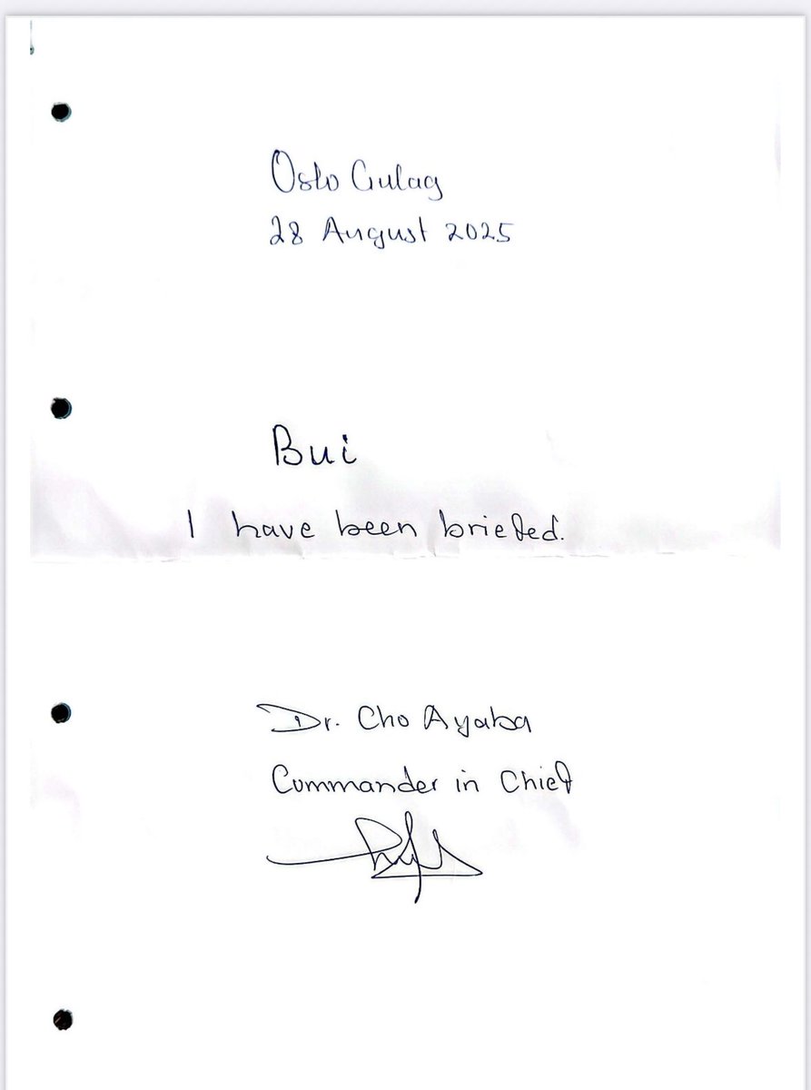 PresSecAgovc's tweet image. “When Dr. Cho Ayaba Says ‘I Have Been Briefed’ – A Message to Cameroon and the World”

When Dr. Cho Ayaba writes “I have been briefed”, the world knows it is no ordinary statement. It is a declaration of awareness, accountability, and readiness. For decades, Cameroon’s regime has…