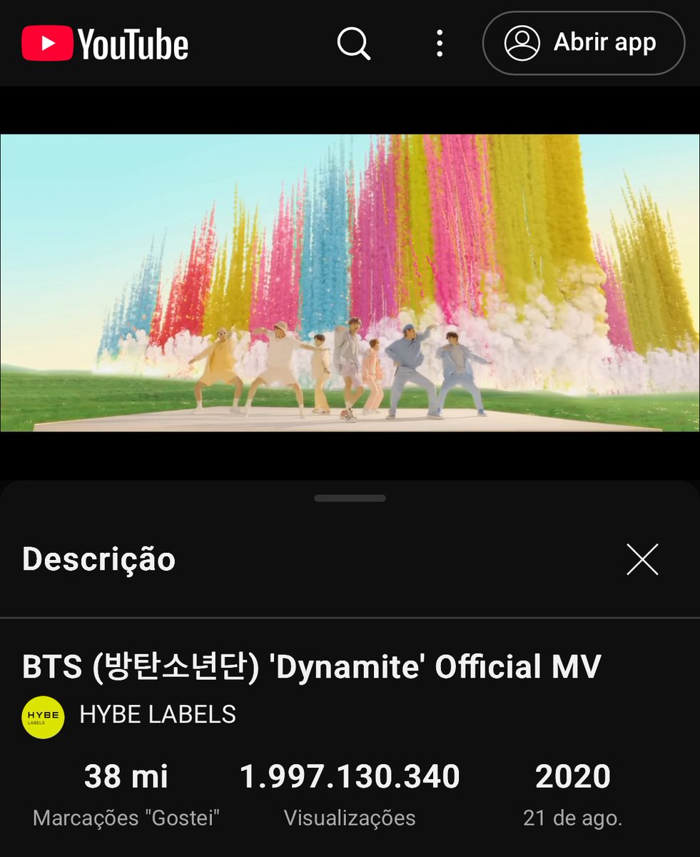 FALTA SÓ 2.8M CARALHOOOO DÊEM STREAM SM DYNAMITE NO YOUTUBE
