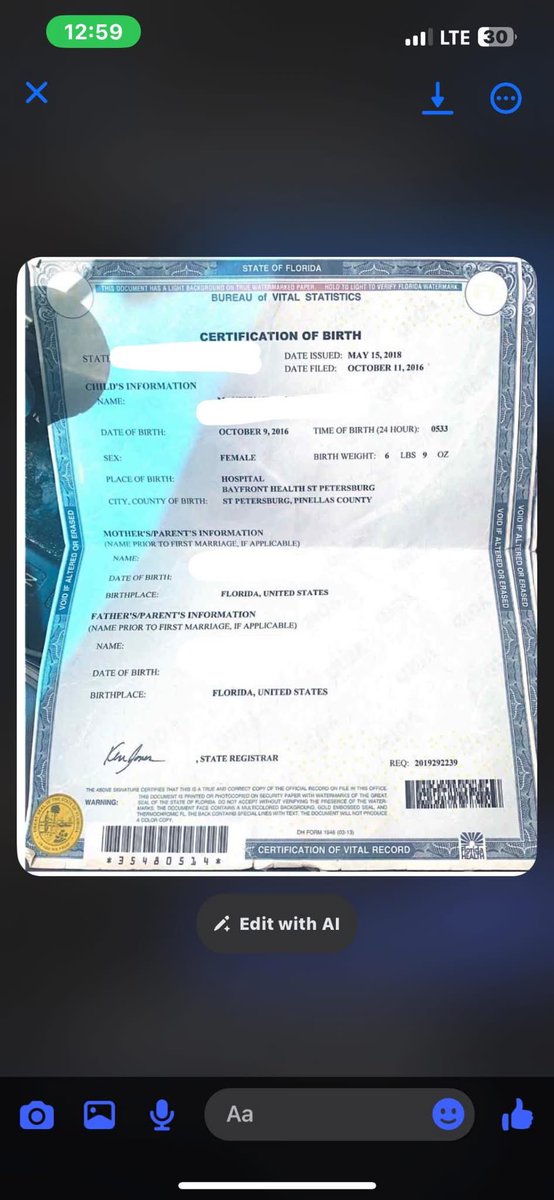BtchsDTMx's tweet image. Peep the differences in these birth certificates! 🤔💀 Missing info tells a story they don’t want you to know. It’s deeper than just paperwork. Check for the signs, fam. #ExposingTheTruth #BirthCertificateMysteries #KnowledgeIsPower