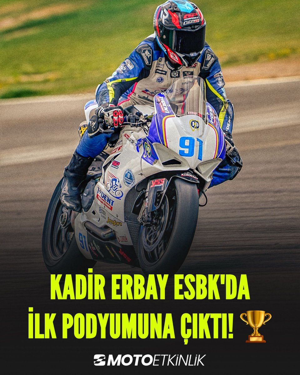 KADİR ERBAY PODYUMDA! ESBK Supersport'ta İlk Podyum Navarra'da! 🏆

Milli sporcumuz Kadir Erbay, Uzun Zamandır Kovaladığı Podyuma Navarra'da Ulaştı! 

İspanya Superbike şampiyonasında Supersport sınıfında ülkemizi temsil eden genç sporcumuz Kadir Erbay, bu sezon uzun süredir