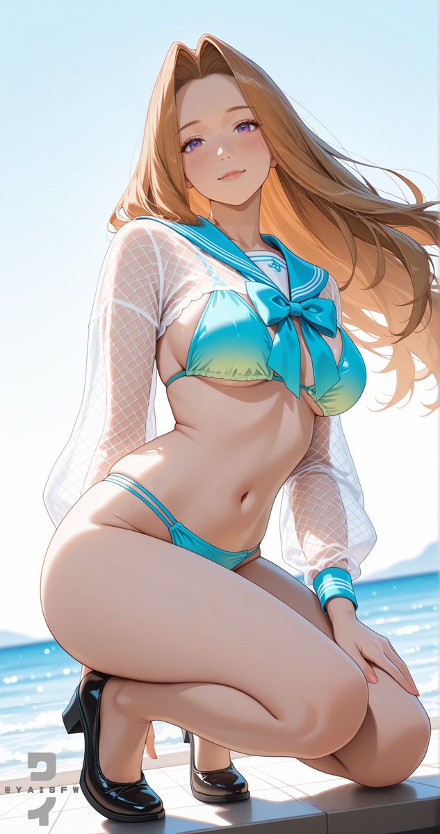 YAISFW's tweet image. セーラー水着のメトーデ様
#メトーデ 
#Methode