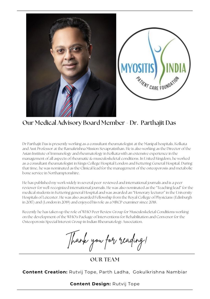 Myositis_India's tweet image. Our quarterly newsletter is out!

#MedTwitter #myostis #doctor