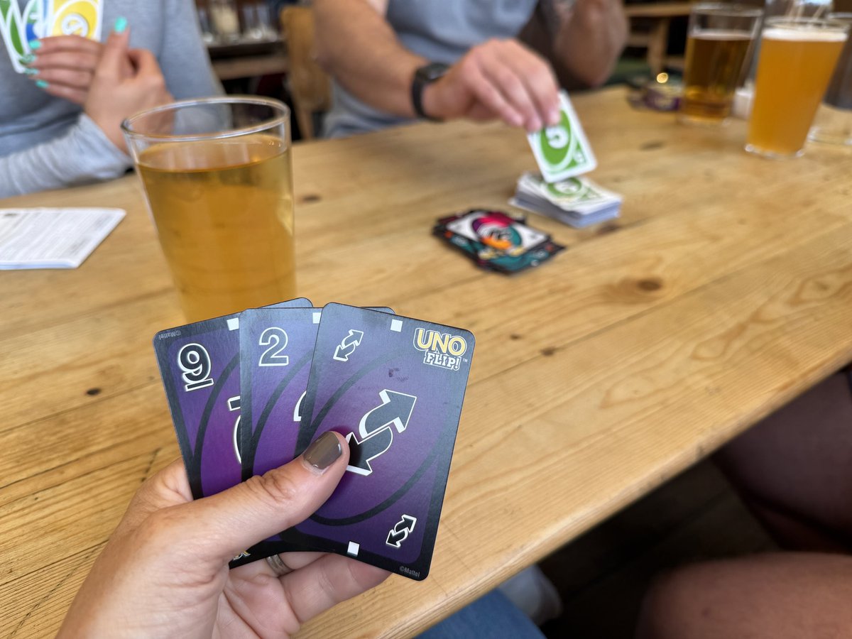 ProfessorPubUK's tweet image. The Apple, Bristol - cider and UNO Flip escaping the rain! #cider