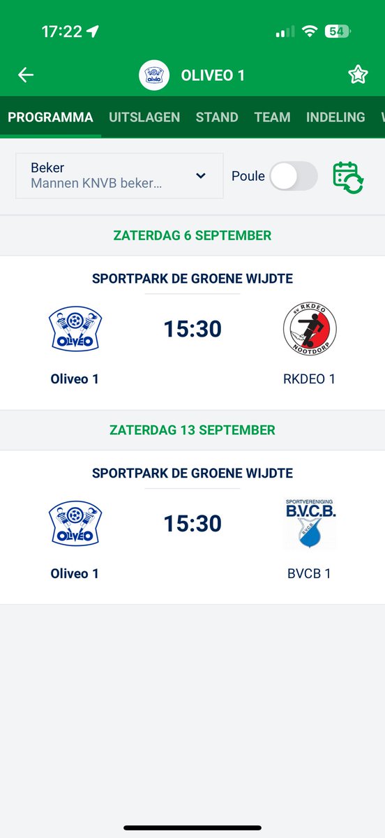 Oliveo Voetbal tweet media