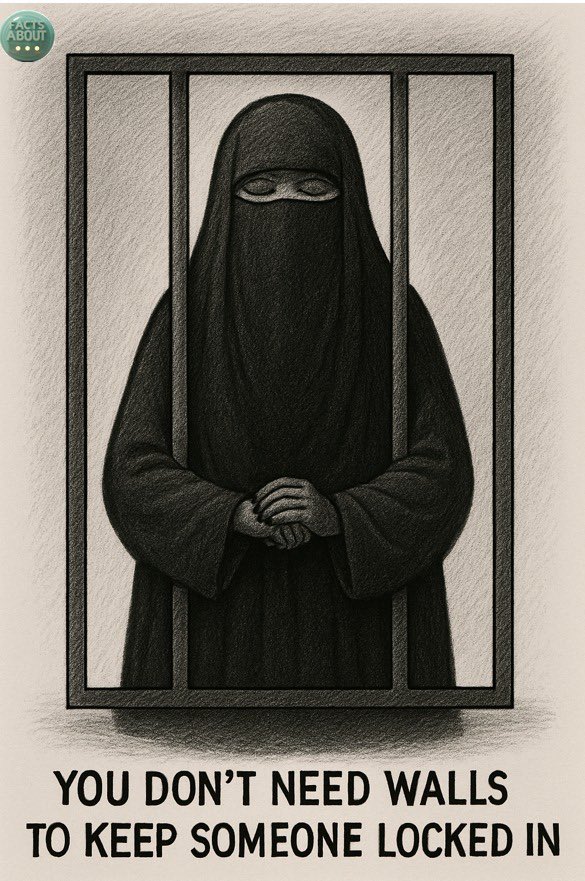 destinationXIX's tweet image. The niqab is not a symbol of faith - it is a tool of oppression. It reduces women to faceless shadows, stripping them of individuality, dignity, and humanity. When a woman’s face is erased, she is objectified, dehumanized - and in that void, men feel absolved of responsibility.…