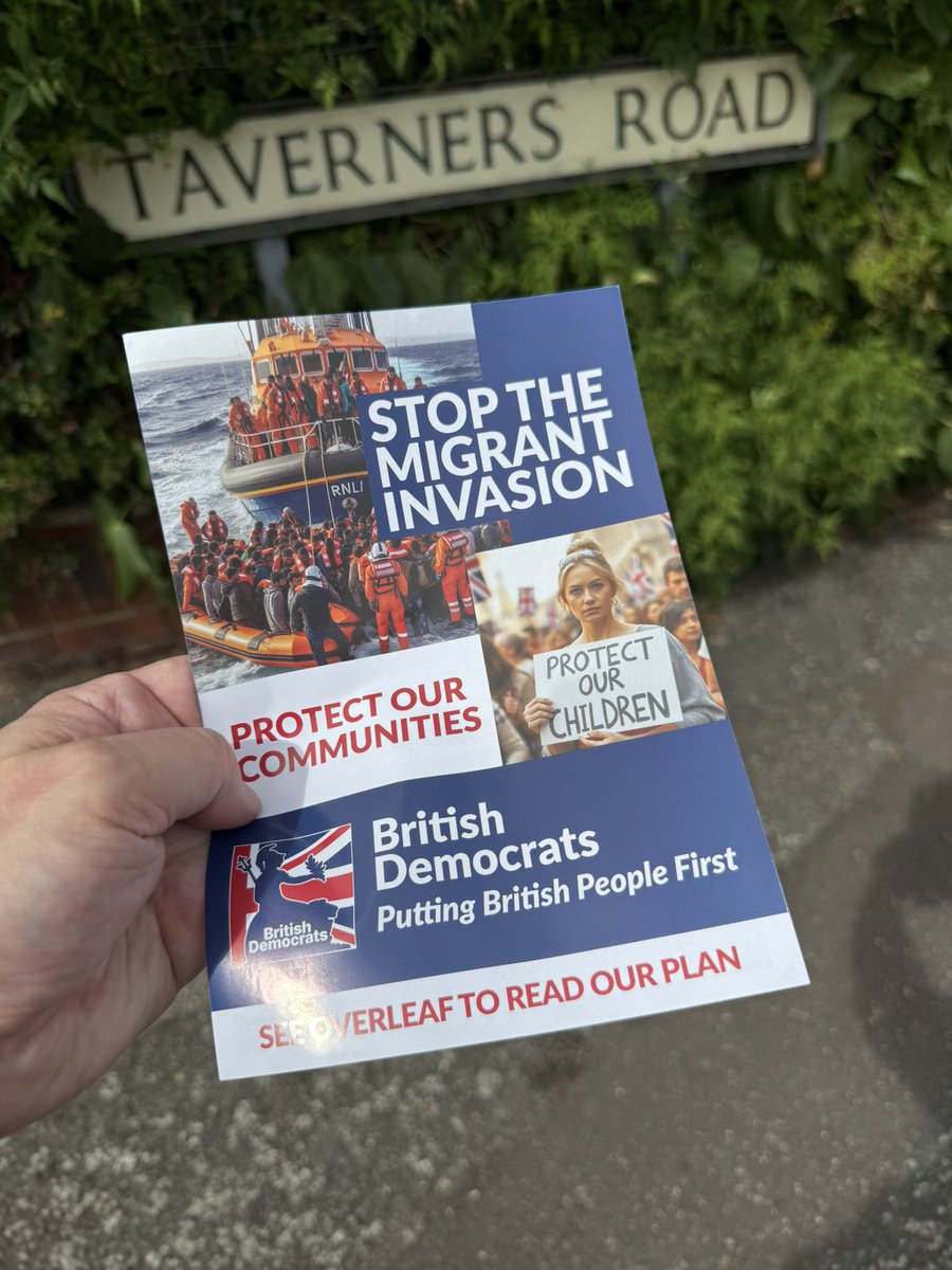 Leaflets continue to go out in Medway, Kent today. We had a lot of positive feedback on the doorstep from those we spoke to. <a href="/BritishDems/">British Democrats</a>