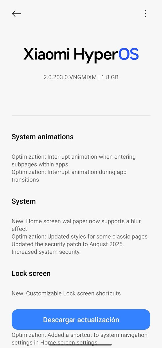 Emilio_jsus's tweet image. #RedmiNote13 #HyperOS2 

Actualizando al la versión hyperos 2.0 Redmi Note 13 Mexico