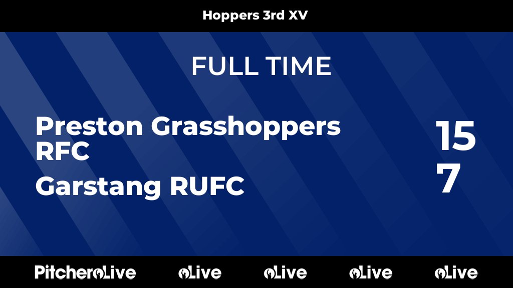 RugbyHoppers's tweet image. FULL TIME: Preston Grasshoppers RFC 15 - 7 Garstang RUFC
#PREGAR #Pitchero
pgrfc.co.uk/teams/280891/m…