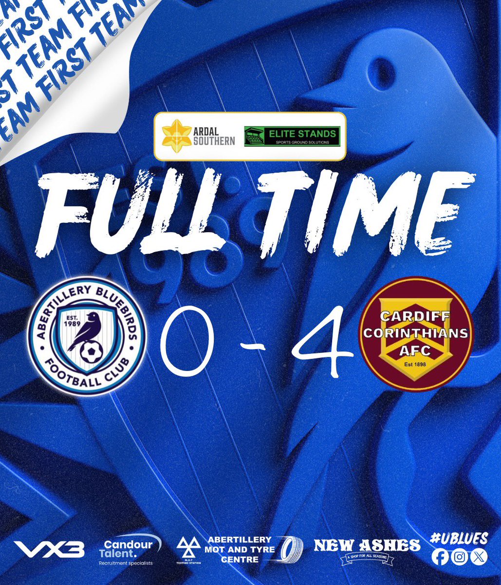 Aber Bluebirds FC (@aberbluebirdsfc) on Twitter photo The boys exit the Ardal League cup against a good <a href="/CardiffCorries_/">CARDIFF CORINTHIANS AFC</a> team
We dust ourselves down and go again next weekend in the Amateur Trophy
Thanks for the support in terrible conditions 👏🏻💙 The boys exit the Ardal League cup against a good <a href="/CardiffCorries_/">CARDIFF CORINTHIANS AFC</a> team
We dust ourselves down and go again next weekend in the Amateur Trophy
Thanks for the support in terrible conditions 👏🏻💙