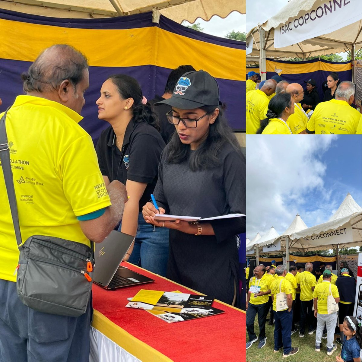 Over 300+ senior citizens came together at Stroll-a-thon 2025, Mysore to celebrate community, health, and digital safety.

ISAC CopConnect, in collaboration with Vayah Vikas and supported by Zscaler, proudly spread awareness on cybersecurity and online safety for seniors —