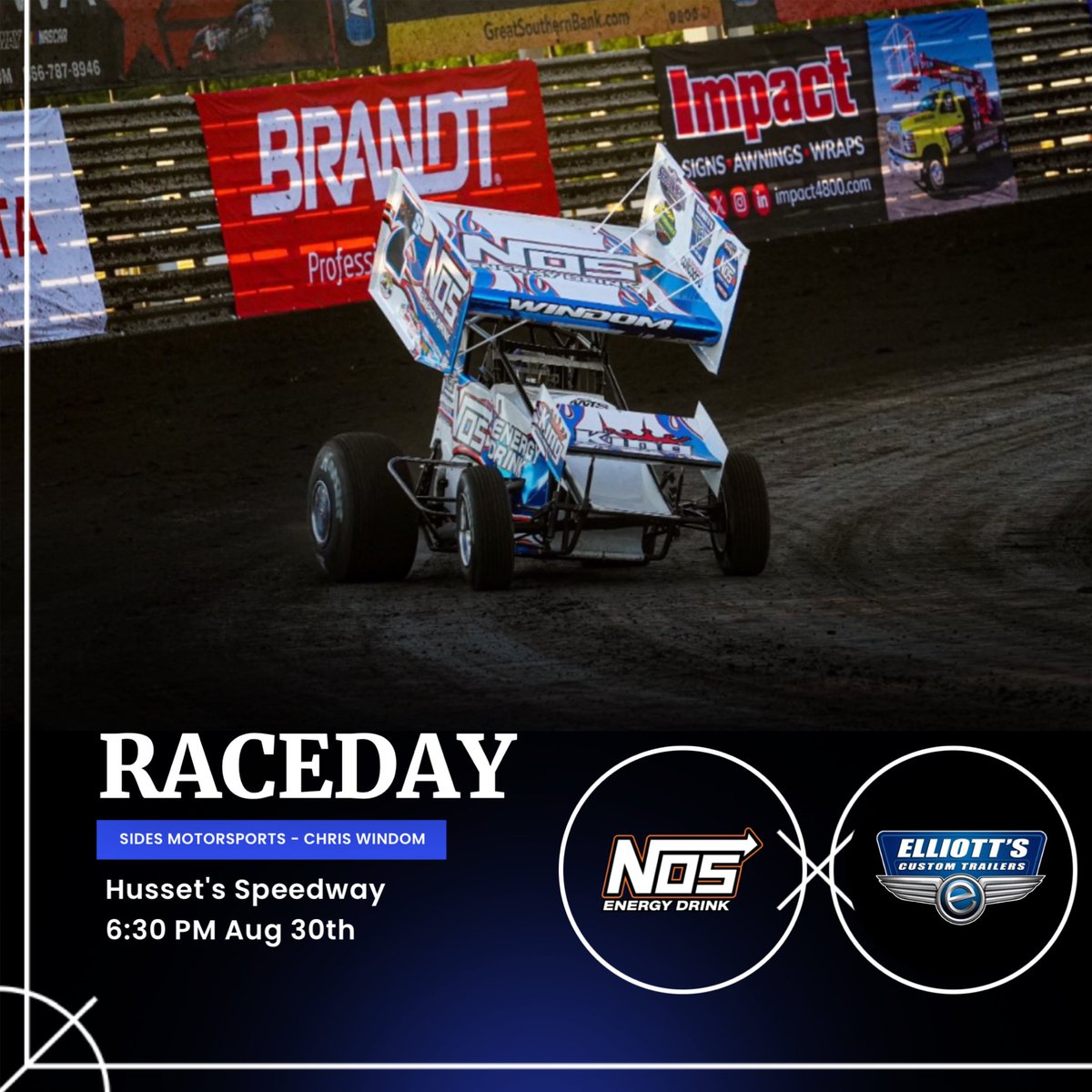 The @sideswoo7S will be back in action tonight and Sunday night as the team continues along the <a href="/WorldofOutlaws/">World of Outlaws</a> series from <a href="/HusetsSpeedway/">Huset's Speedway</a> for this weekend’s racing action. 

📺 <a href="/dirtvision/">DIRTVision</a> 
🕰️ 630 CST
⏱️<a href="/MyRacePass/">MyRacePass</a> 
💈 sidesmotorsports.com/shop/