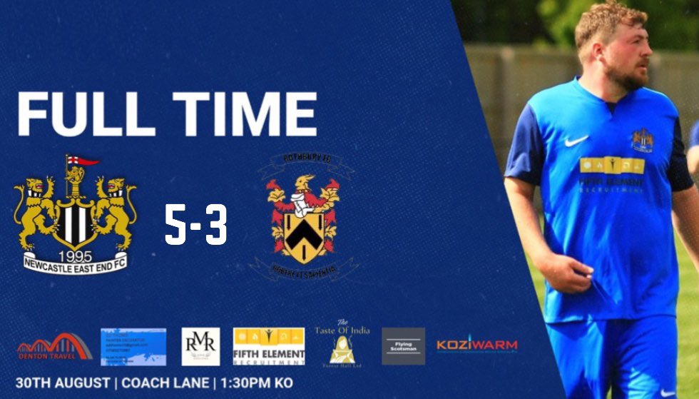 🔵 FULL TIME 🔵

The lads progress to the next round after an 8 goal thriller.  

Thank you to Rothbury who pushed us all the way.