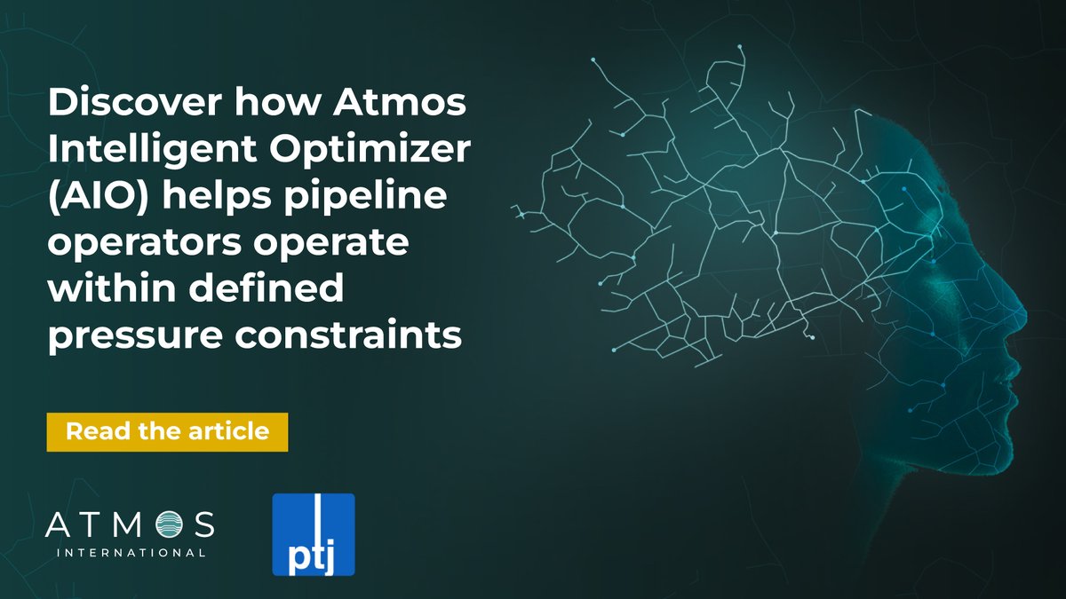 AtmosInt's tweet image. Gas pipelines must operate within the lowest and maximum allowable operating pressure constraints. Discover how Atmos Intelligent Optimizer (AIO) can help: okt.to/mGoFzt
#ArtificialIntelligence #EnergyInfrastructure #PipelineSimulation #GasPipelineOperations