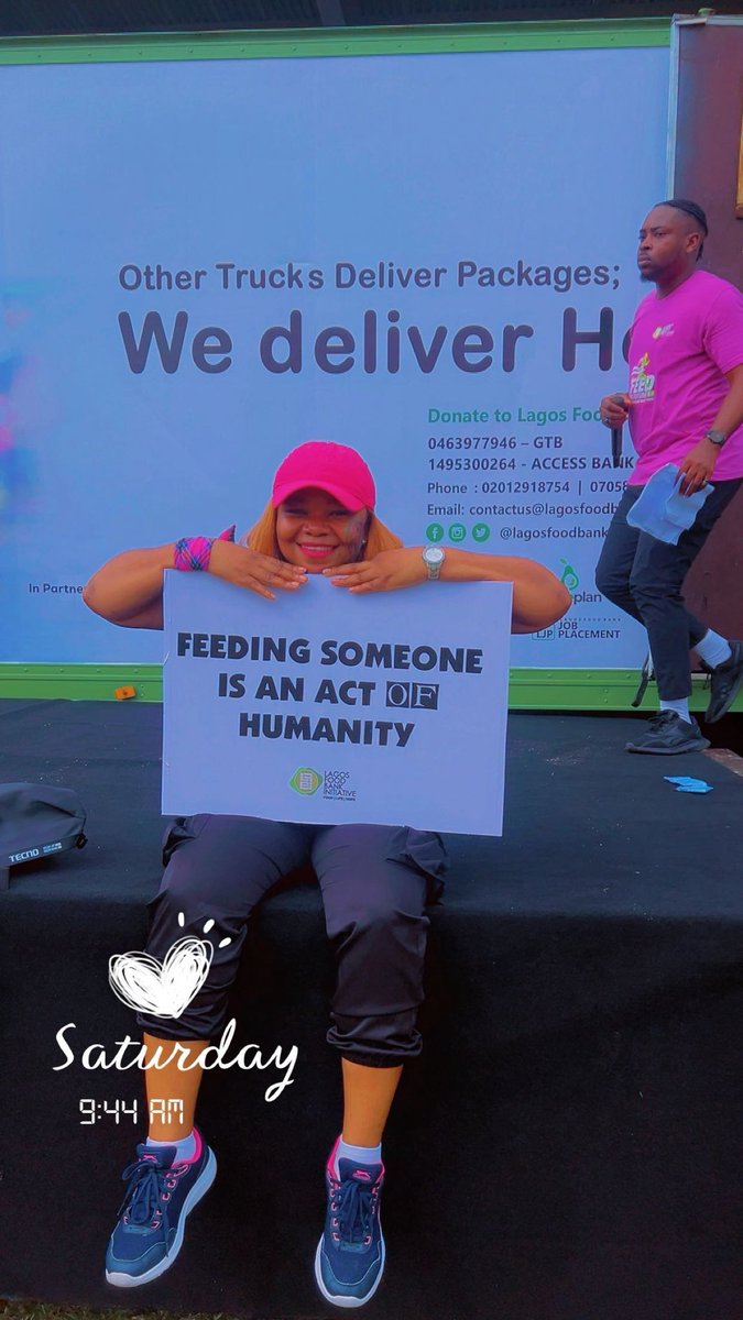 creespie's tweet image. I participated in the longest walk to end hunger and malnutrition in our society #lfbi @lagosfoodbank #ProudVolunteer