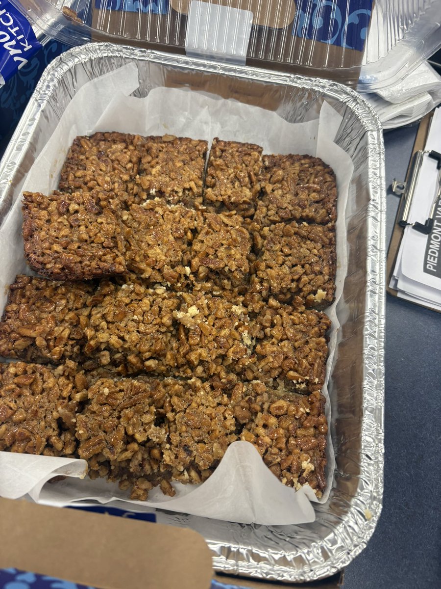 Momma Hatfield never disappoints w Pecan Bars <a href="/DHatfield70/">Dirick Hatfield</a>