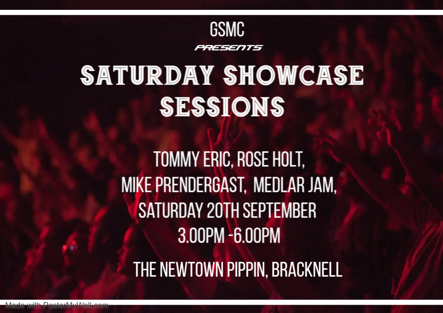 Graham Steel (@grahamsteel6) on Twitter photo The line up for our Saturday Showcase at The Newtown Pippin, Bracknell on Saturday 20th September will feature live music from Tommy Eric, Rose Holt, Mike Prendergast and Medlar Jam, starting at 3pm – 6pm, To reserve a table email grahamsteelevents@gmail.com The line up for our Saturday Showcase at The Newtown Pippin, Bracknell on Saturday 20th September will feature live music from Tommy Eric, Rose Holt, Mike Prendergast and Medlar Jam, starting at 3pm – 6pm, To reserve a table email grahamsteelevents@gmail.com