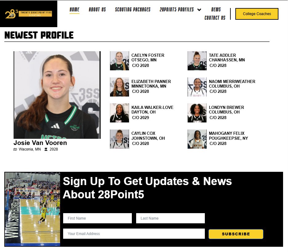 28.5 Scouting (@28point5scout) on Twitter photo ⭐️ 28.5 Scouting
6'1 Josie Van Vooren earned high marks in our notes this spring.
She blocks shots in her area and passes well out of the high post.
📌 <a href="/JVanVooren28/">Josie Van Vooren</a>
28point5scouting.com/inside/ ⭐️ 28.5 Scouting
6'1 Josie Van Vooren earned high marks in our notes this spring.
She blocks shots in her area and passes well out of the high post.
📌 <a href="/JVanVooren28/">Josie Van Vooren</a>
28point5scouting.com/inside/