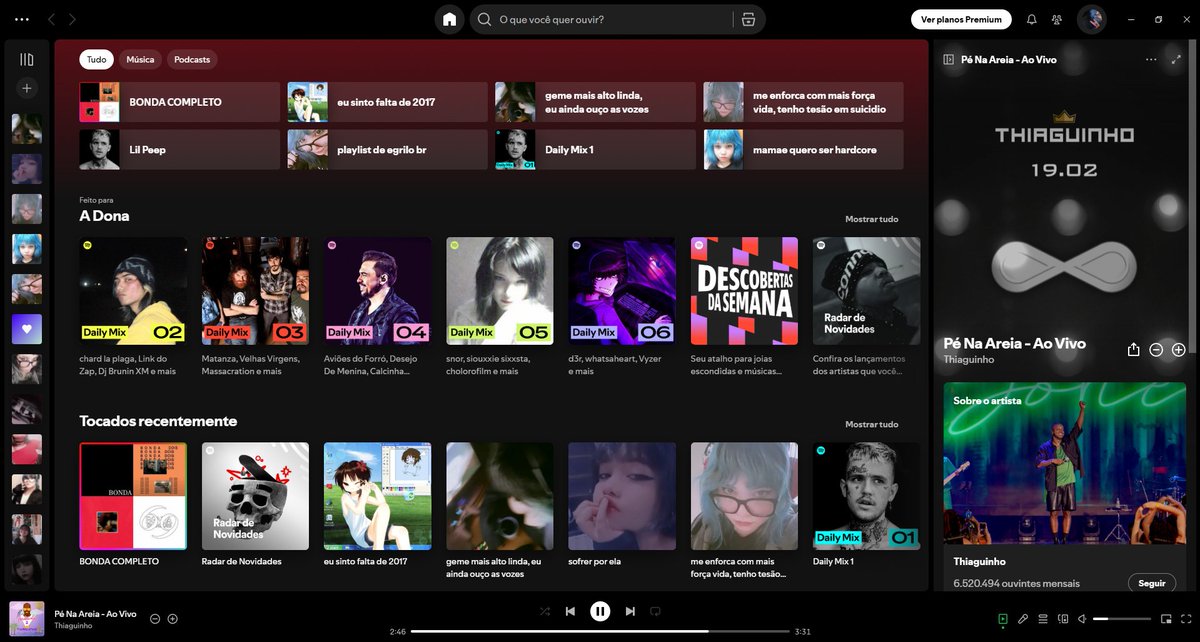 Deixe sua timeline do spotify SEM TRAPACEAR  

Esse é meu dream lineup:

open.spotify.com/user/31g7e4tt2…