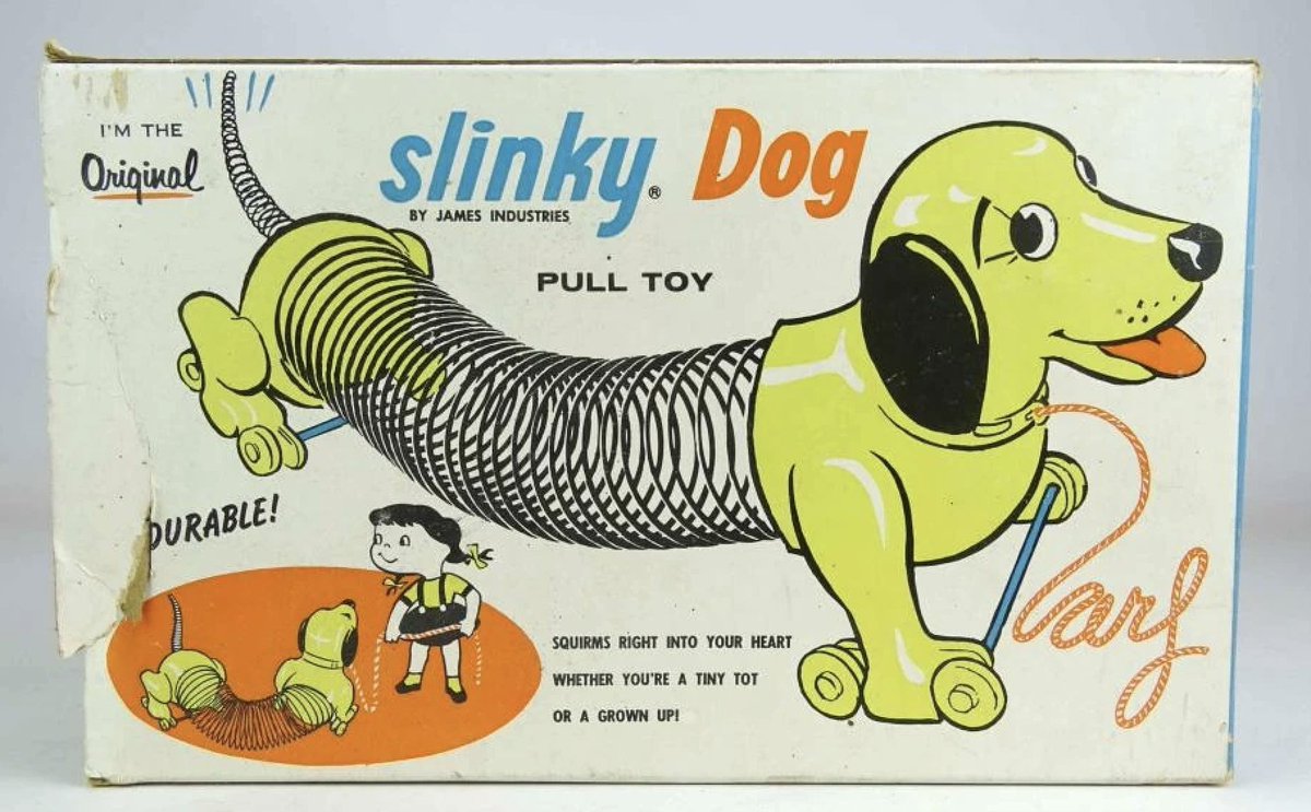 AUGUST 30th is SLINKY DAY! First on the market in 1945, by 1952 Slinky Dog was released along with other variations. Not bad for toy created completely by accent!

#OldTimeRadio #audiofiction #audiodrama #fictionpodcast #madisonontheair #slinky