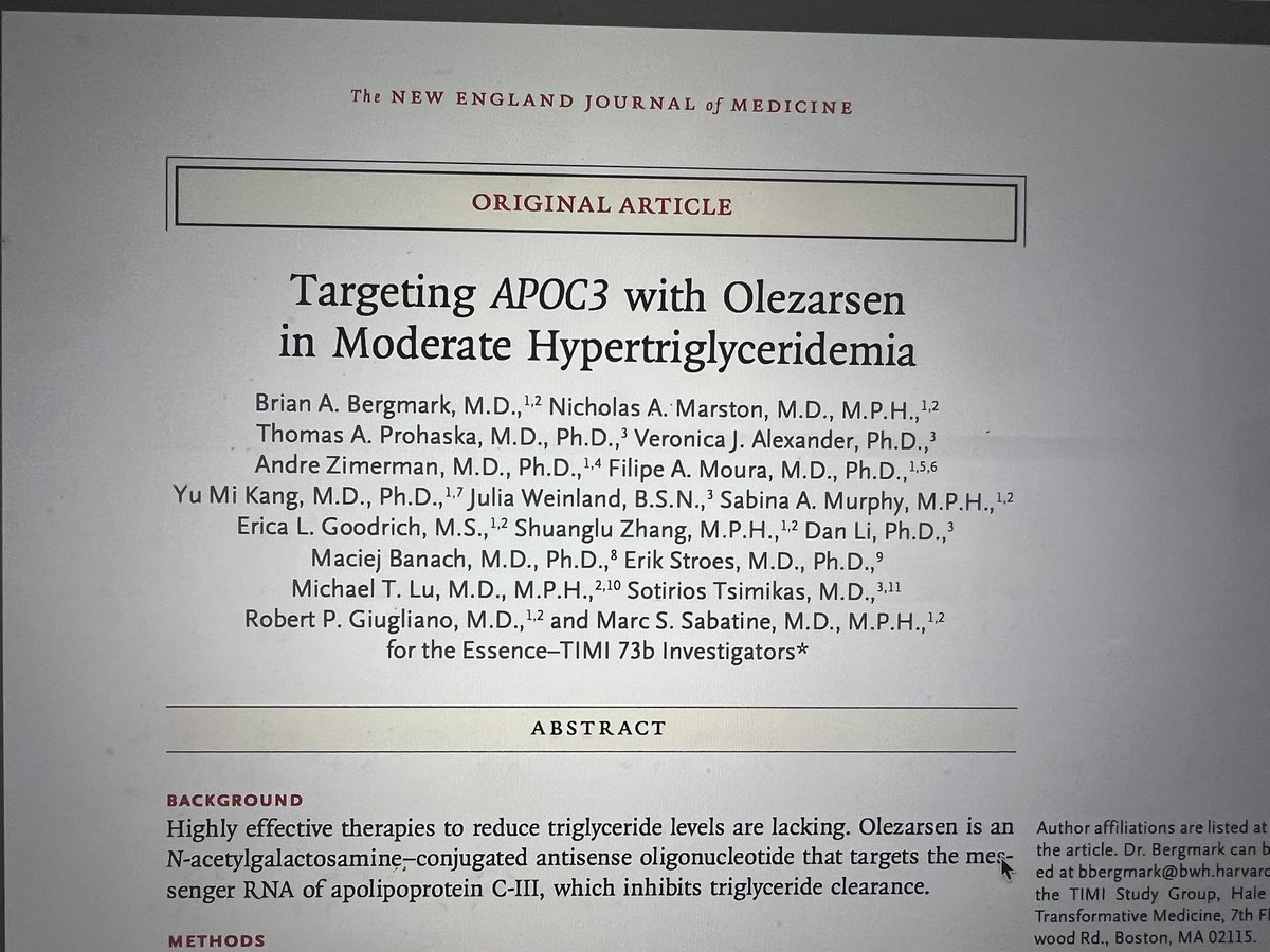 Pinak Shah, MD (@pinakshahmd) on Twitter photo Congratulations to <a href="/BrianBergmark/">Brian Bergmark</a> of #MGBInterventionalCardiology for his presentation at ESC2025 of ESSENCE TIMI73b and simultaneous NEJM publication. His second first author NEJM paper (2 more than me for those counting). More to come from this IC/trialist star! Congratulations to <a href="/BrianBergmark/">Brian Bergmark</a> of #MGBInterventionalCardiology for his presentation at ESC2025 of ESSENCE TIMI73b and simultaneous NEJM publication. His second first author NEJM paper (2 more than me for those counting). More to come from this IC/trialist star!