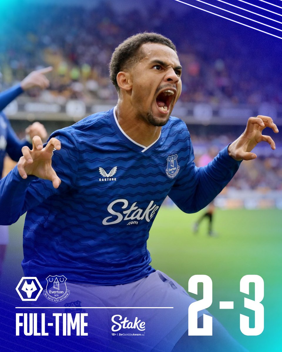 Everton's tweet image. FT. Yesssssss!!!!! UP THE TOFFEESSSSSSS!!! ✊

[2-3] #WOLEVE