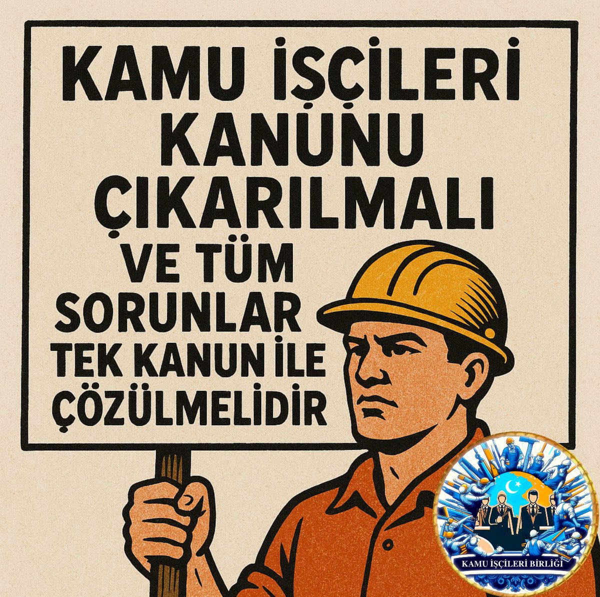 KAMU İŞÇİLERİ BİRLİĞİ (@kamuiscileri1) on Twitter photo KAMU İŞÇİLERİ KANUNU ÇIKARILMALI VE TÜM SORUNLAR TEK KANUN İLE ÇÖZÜLMELİDİR.
📢 AİLEMİZE KATILIN: t.me/Kamuiscileri1
<a href="/RTErdogan/">Recep Tayyip Erdoğan</a> <a href="/isikhanvedat/">Prof. Dr. Vedat Işıkhan</a> <a href="/memetsimsek/">Mehmet Simsek</a> <a href="/turkiskonf/">TÜRK-İŞ</a> <a href="/hakiskonf/">HAKİŞ KONFEDERASYONU</a> <a href="/diskinsesi/">DİSK</a> #Kamuişçileri #Kamuişçisi KAMU İŞÇİLERİ KANUNU ÇIKARILMALI VE TÜM SORUNLAR TEK KANUN İLE ÇÖZÜLMELİDİR.
📢 AİLEMİZE KATILIN: t.me/Kamuiscileri1
<a href="/RTErdogan/">Recep Tayyip Erdoğan</a> <a href="/isikhanvedat/">Prof. Dr. Vedat Işıkhan</a> <a href="/memetsimsek/">Mehmet Simsek</a> <a href="/turkiskonf/">TÜRK-İŞ</a> <a href="/hakiskonf/">HAKİŞ KONFEDERASYONU</a> <a href="/diskinsesi/">DİSK</a> #Kamuişçileri #Kamuişçisi