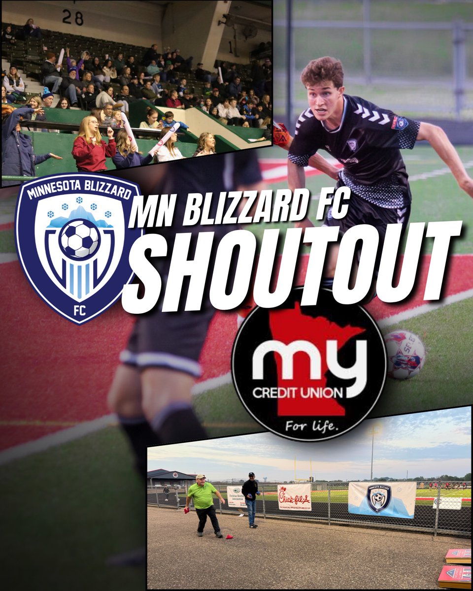 ❄️ My Credit Union Has Our Back ❄️

From Blizzard Thunder Sticks 🎉 to in-match fun like cornhole, they’re always supporting Blizzard Nation—and you too!

Proud to be the Official Trusted Financial Institution of MN Blizzard FC. 💙 
#MNBlizzardFC #MyCreditUnion #MASL2 #NPSL