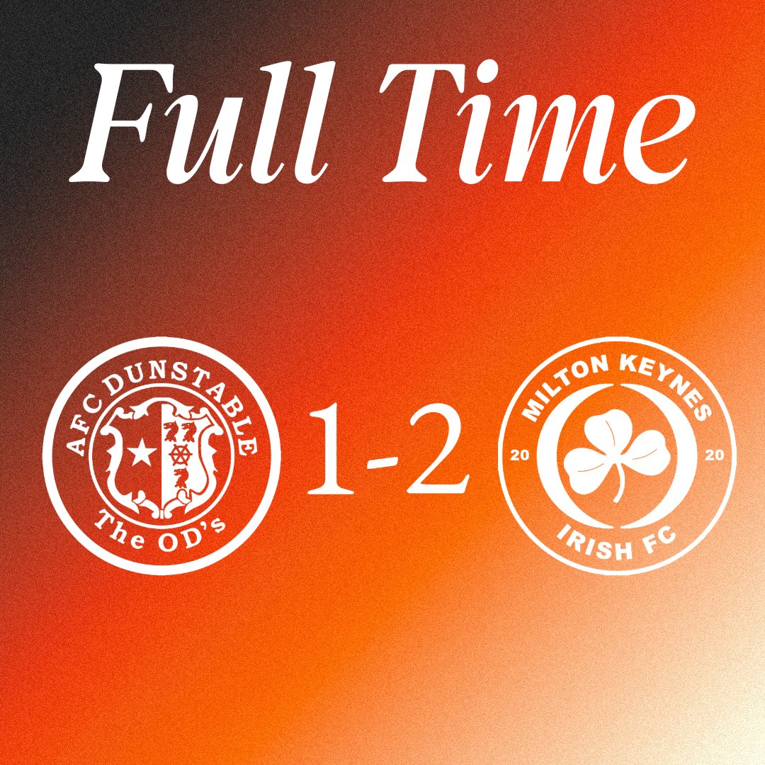 ☘️⚽️ | FULL TIME! AFC Dunstable 1-2 MK Irish!

3 Points!

#NonLeague #UpTheIrish #SouthernLeague