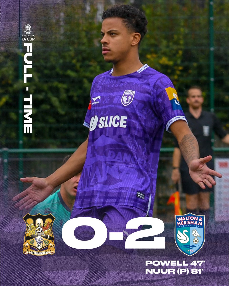 FT | Three Bridges 0-2 W&amp;H

Goals from Johl Powell and Anis Nuur send us through to the next round 👊