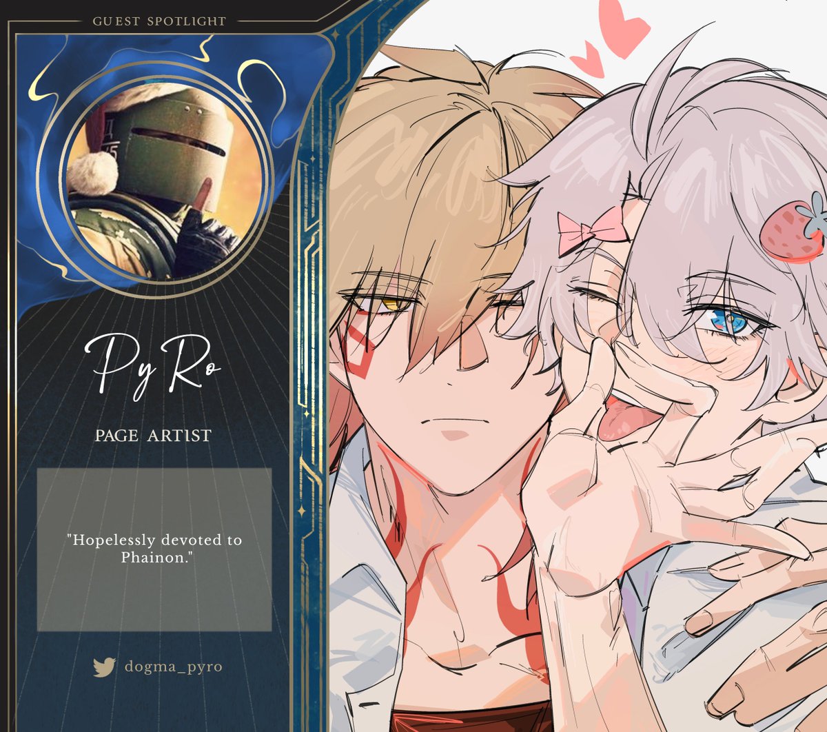 🐑 GUEST SPOTLIGHT 🐑

"Consume me with fire, or hide me in the earth, or give me to the monsters of the deep to devour."

Next to join the revelries is our guest page artist, <a href="/dogma_pyro/">PyRo🍷☀️</a>!