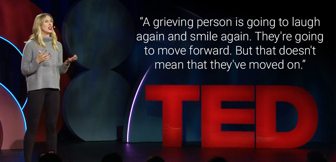 #Grief isn’t something we “get over.” On #NationalGriefAwarenessDay, #APBspeaker Nora McInerny gently reframes #loss—not as a hurdle to cross, but as a lifelong companion we learn to carry with us. We don’t move on from grief; we move forward with it. bit.ly/45HXkhr
