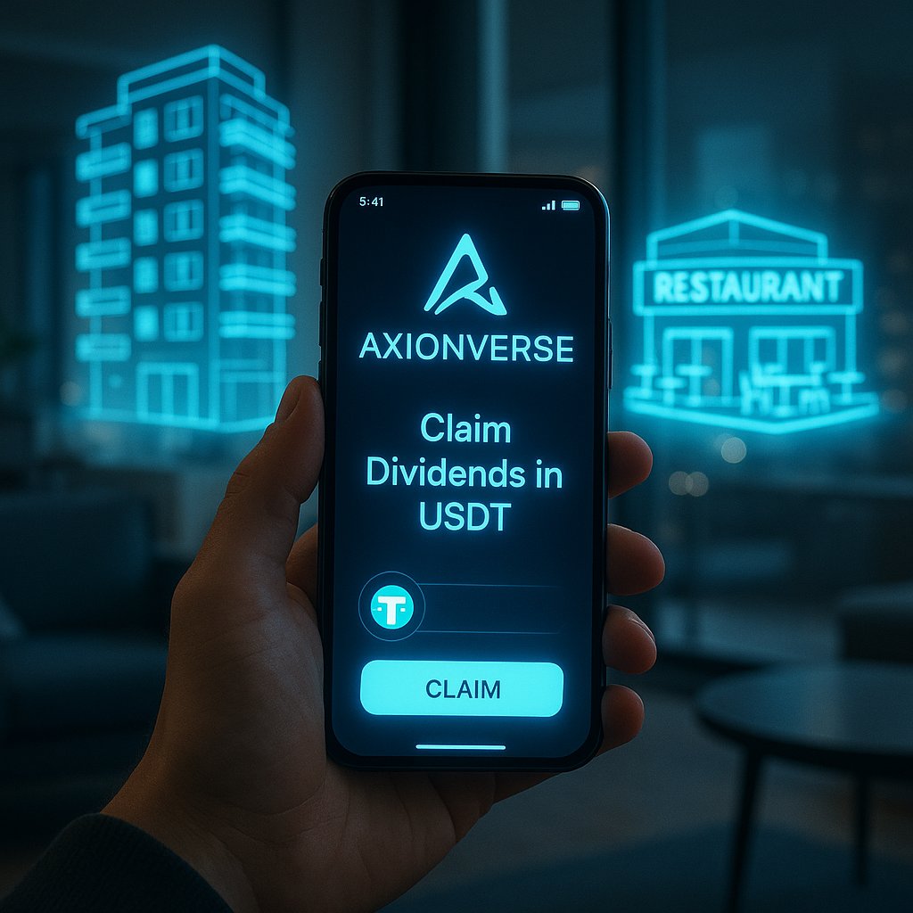 MintedWrites's tweet photo. No waiting. No middlemen.

With @Axionverse_AXSC :
✅ Dividends in USDT 💸
✅ Claimed directly by YOU
✅ Anytime, anywhere 🌍
Passive income with full control.

#AxionVerse #DeFi #NFTUtility #PassiveIncome https://t.co/XCYpm2nPXI