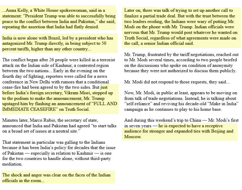 BoGardiner1's tweet image. Today's NYT story exposes like few we've seen just how Trump's megalomaniacal thirst for the Nobel Prize, coupled with his incompetence &amp;amp; disregard for America's welfare, are damaging foreign relations, our economy &amp;amp; national security.

Americans need to read this. So here are…