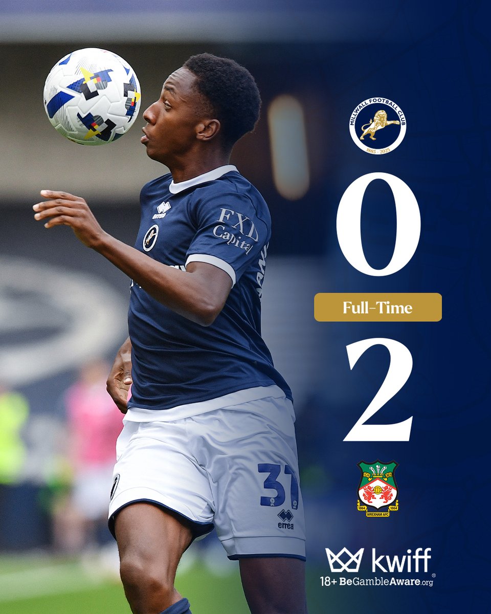 MillwallFC's tweet image. Defeat for The Lions.