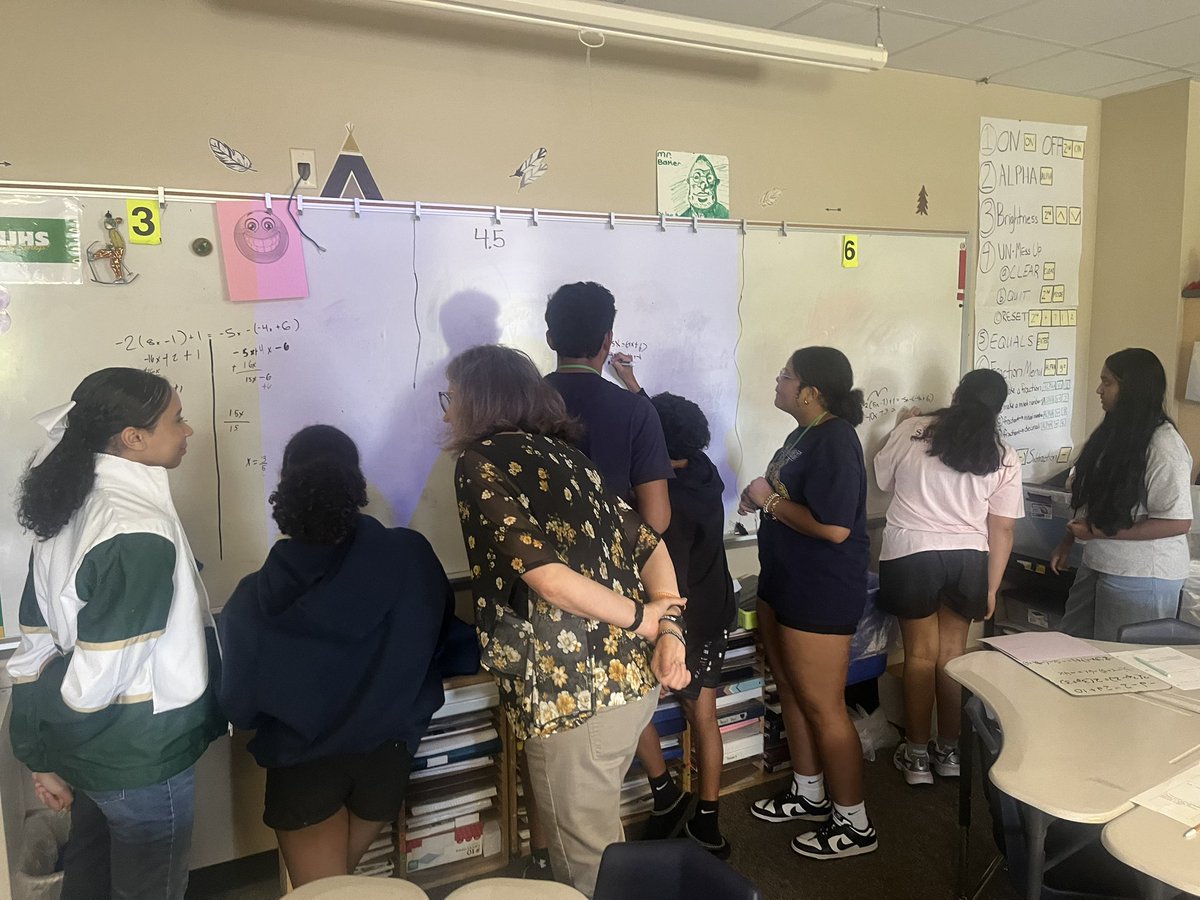<a href="/TSMSKeller/">Trinity Springs MS</a> and <a href="/Fossil_Hill/">Fossil Hill</a> students engaged in some great math discussions and problem solving in <a href="/KellerISD/">Keller Schools</a> earlier this week.