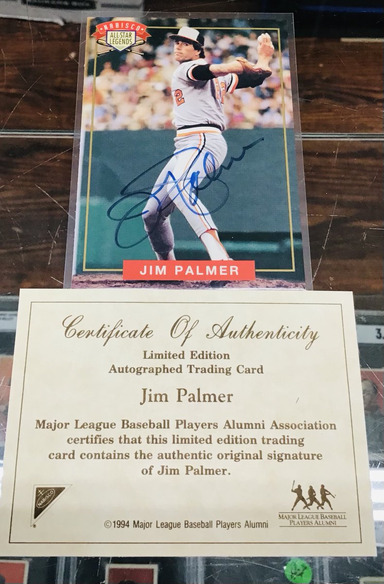 Dega_Vintage's tweet image. Please Like &amp;amp; Repost for a chance to win this Jim Palmer signed card sponsored by Antiques Sports &amp;amp; Cards aka The Mecca of the South. Winner will be chosen this time tomorrow. Good luck. 🤙🏼