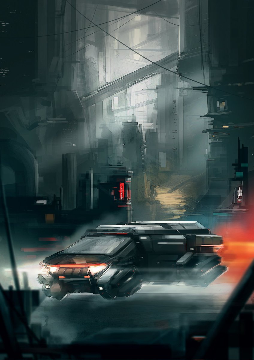 Megastructure. Inspired by one of my all time favorite stories, "Blame!". What began as a daily practice sketch, was expanded into depicting the vastness and scale of the structure along with a vehicle in it's foreground. #blame #manga #mangaart #scifi #scifiart #procreateart