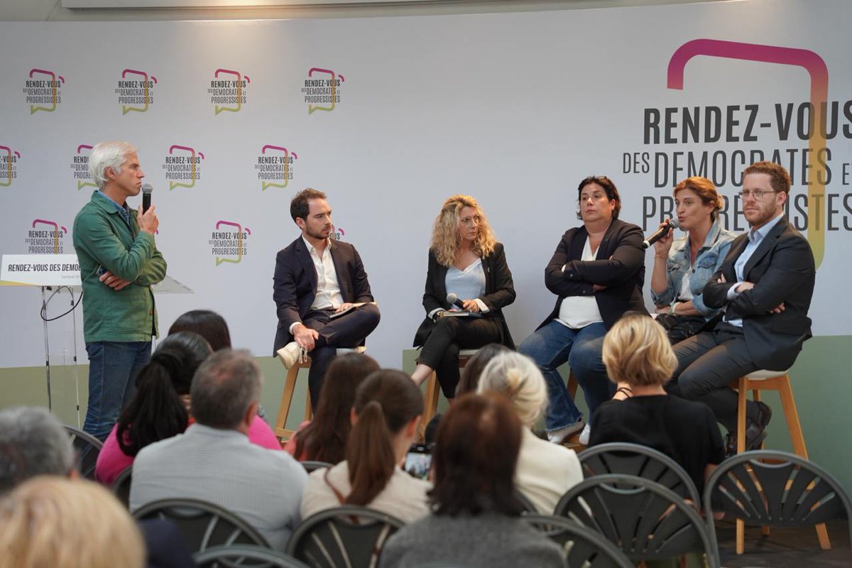 DP_LeParti's tweet image. Dernière table ronde dédiée à la question « La grande famille du progressisme existe-t-elle encore ? » autour de @MIRALLESMP, @juliettemeadel, @PernelRichardot, @Amiel_David_ et @AdrienBroche_ animée par @benjamindjiane #RDDP