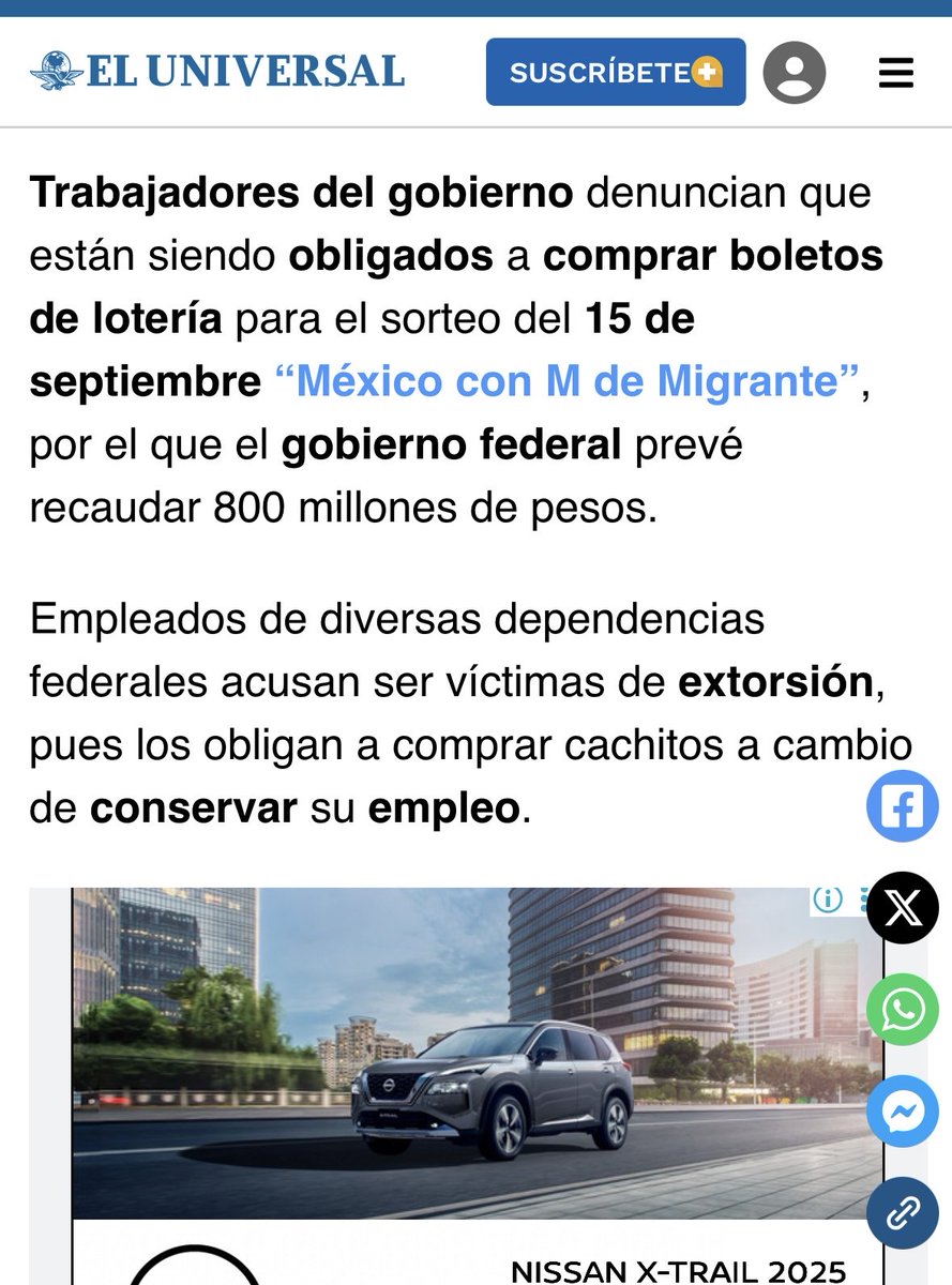 🔴 Como lo advertí en la semana , y NO solo los obligan a comprar boletos , sino también su aguinaldo será SOLO con base en “sueldo base” y SIN la “compensación garantizada” . El gobierno está en QUIEBRA !