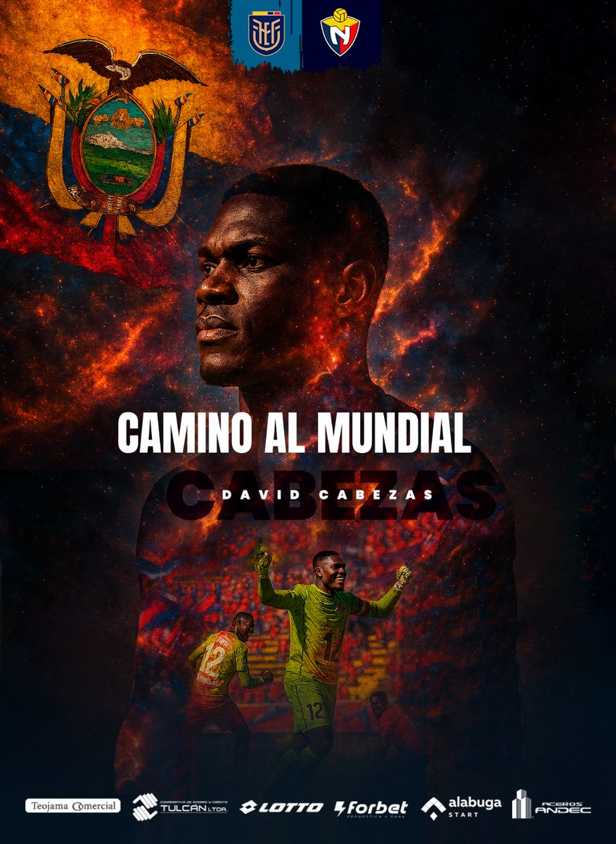 🇪🇨💛💙❤️ ¡Orgullo del Bi-Tri!
Felicitamos a nuestro guardián David Cabezas, quien ha sido convocado a <a href="/LaTri/">La Tri 🇪🇨</a> 🧤⚽️.

Un merecido reconocimiento al esfuerzo, disciplina y gran nivel mostrado defendiendo nuestro arco.
¡Vamos, David! A dejar en alto a El Nacional y a todo el país.