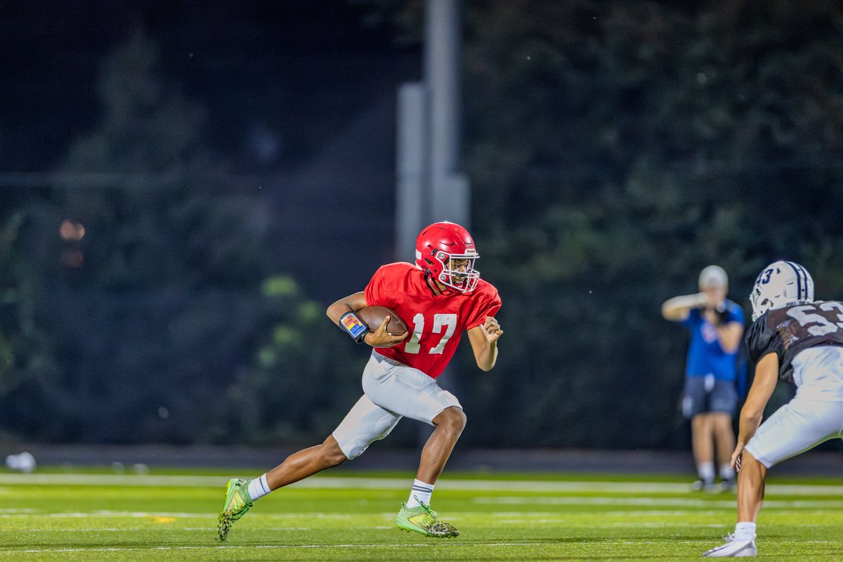 Final scrimmage last night before the 2025 season kicks off on Friday 9/5 against St James Academy