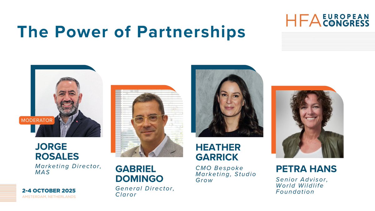 Partnerships can make or break a brand. At #HFAEuropeanCongress2025, we’re bringing together leaders who know firsthand how the right collaboration can amplify your impact, build credibility, &amp; connect you with communities in meaningful ways.

Learn more: hubs.ly/Q03GdrKt0