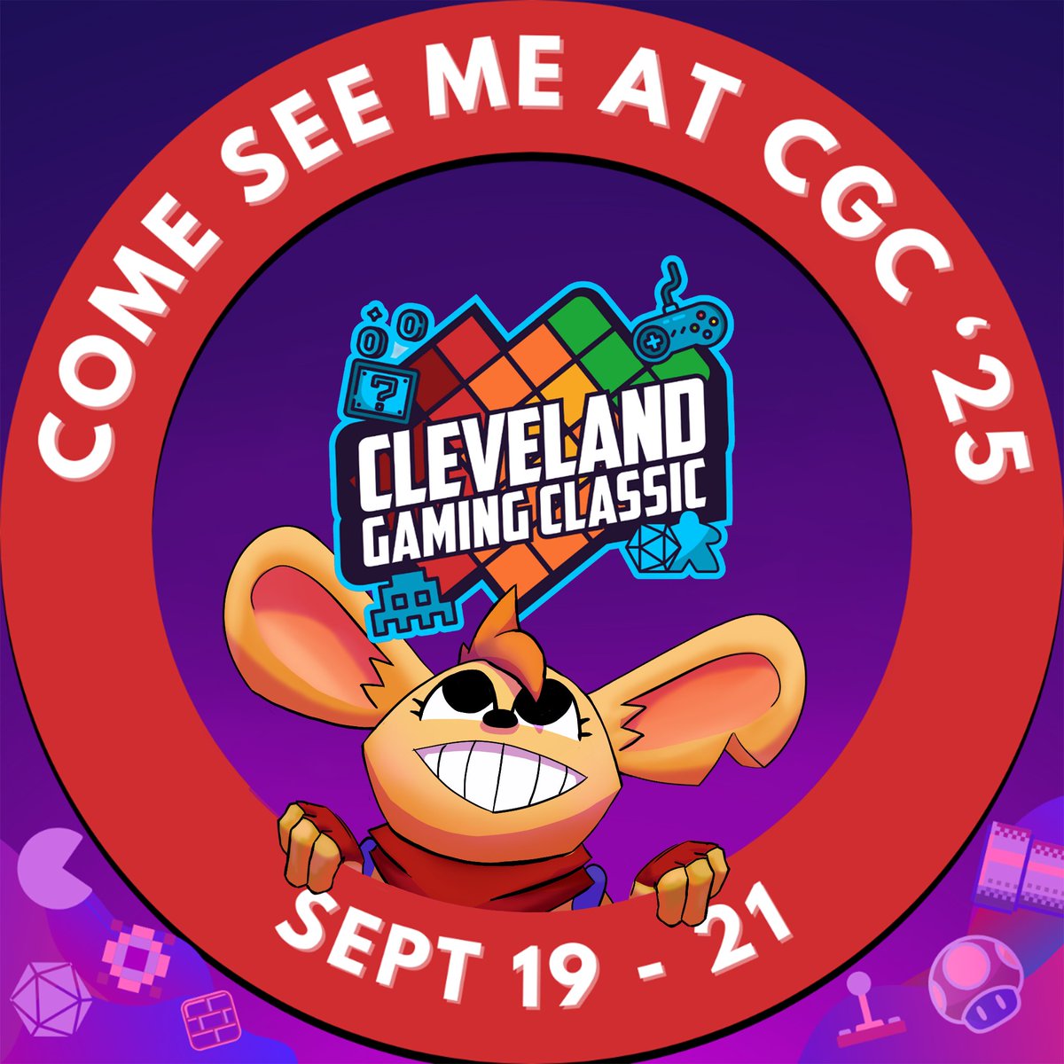 Just a few weeks away from the Cleveland Gaming Classic Sep 19th-21st! 
Looking forward to hosting a booth in the indie dev section, so come on by to play the cozy collect-a-thon adventure, A Little Lost! 
<a href="/GameOnCleveland/">Cleveland Gaming Classic 🔜 Sept 11 - 13, 2026</a>