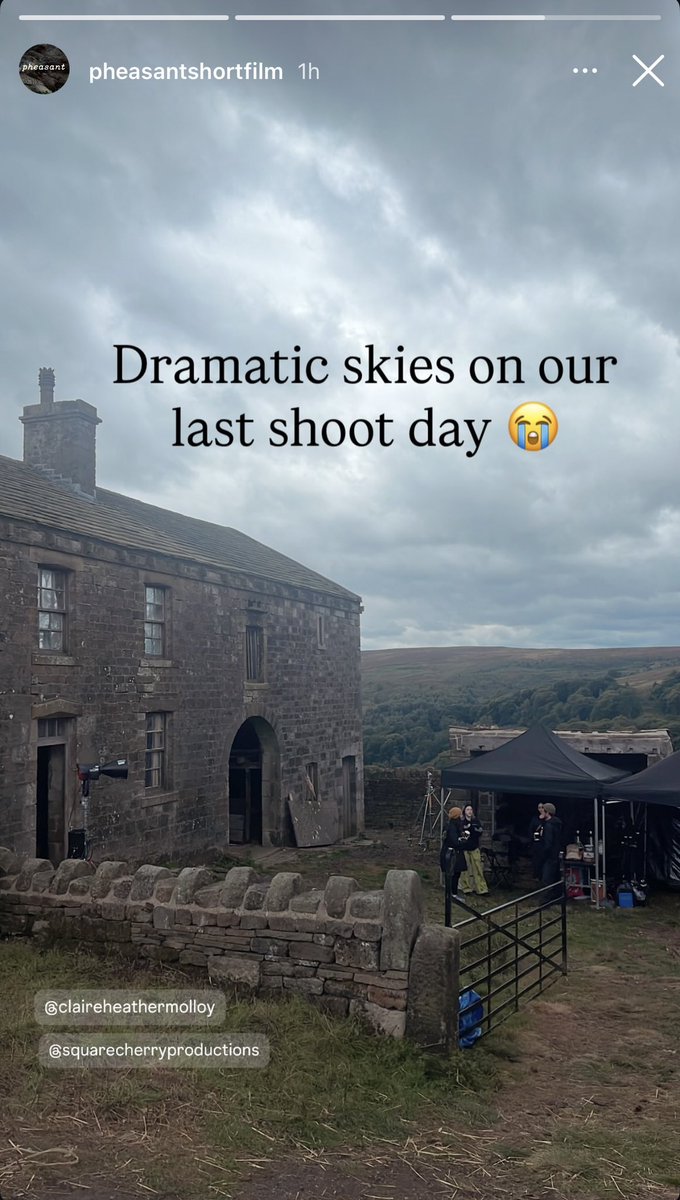 The most amazing location! Loved every second! #PheasantShortFilm